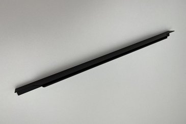 3204 торцевая мебельная ручка для фасадов 450 мм черный матовый