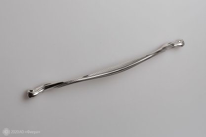 Barocca мебельная ручка-скоба 256-320 мм никель глянцевый