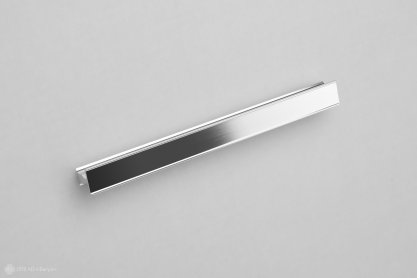 3612 мебельная ручка-профиль 160 мм анодированный алюминий глянцевый