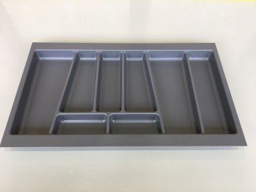 Лоток для столовых приборов Trend II, в ящик 800/450, серый орион матовый