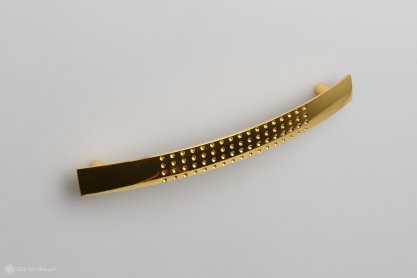 RS002 мебельная ручка-скоба 128 мм золото полированное