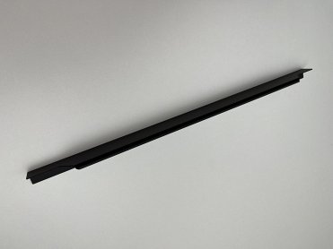 3204 торцевая мебельная ручка для фасадов 450 мм черный матовый