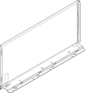 Царга LEGRABOX pure, высота F (241,0 мм), НД=300 мм, левая, нерж.