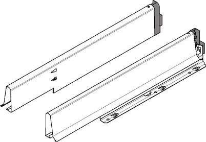 TANDEMBOX, царги под мойку 450мм, белые, комплект