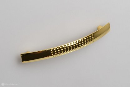 RS002 мебельная ручка-скоба 96 мм золото полированное