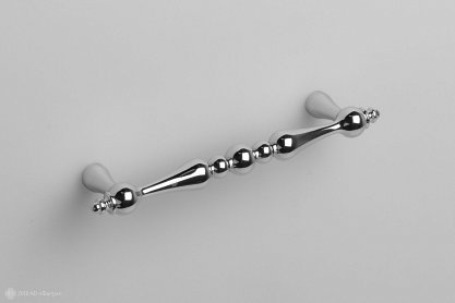 Unica мебельная ручка-скоба 96 мм хром полированный