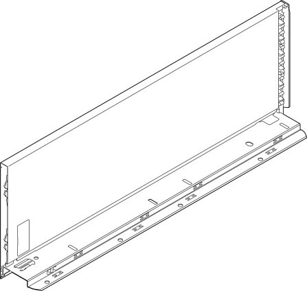 Царга LEGRABOX pure, высота C (177 мм), НД=400 мм, левая, серый орион