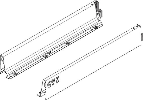 TANDEMBOX, царги L 101/400мм, белые, кмп.