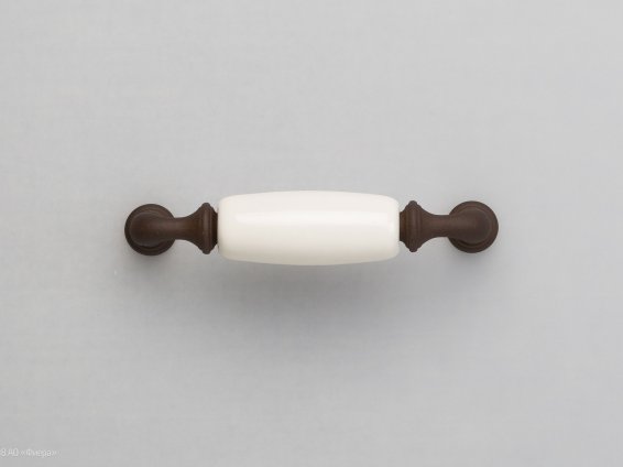 New Deco мебельная ручка-скоба 96 мм кассит и молочная керамика