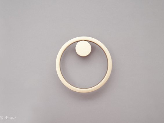 13039 ручка-кольцо 16 мм D88 мм латунь матовая
