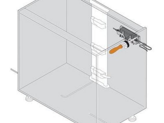 SERVO-DRIVE, крепление блока питания, монтаж к стене