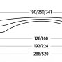 217727 мебельная ручка-скоба 288-320 мм черный глянец