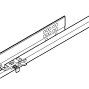 TANDEM с BLUMOTION для боковин 11-16 мм, частичного выдвижения, 30кг, 260мм, лев.