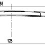 FS189 мебельная ручка-скоба 128 мм старая бронза