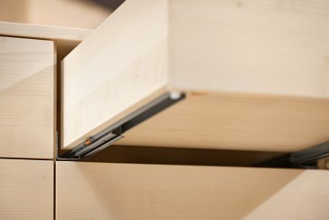 Направляющие TANDEM с TIP-ON, 30 кг, 500 мм, полного выдвижения для боковин 11-16 мм, комплект