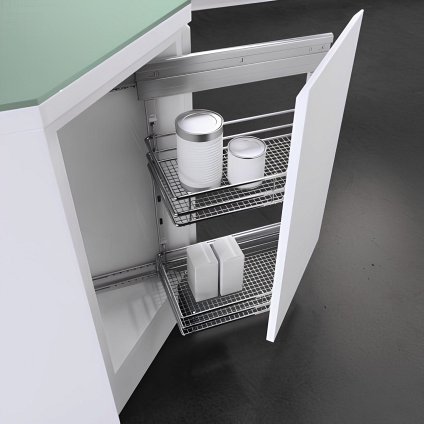 VS SUB Side (DSA) Saphir, скошенная под 45°, ширина корпуса 300 мм, высота от 619, левая, хром