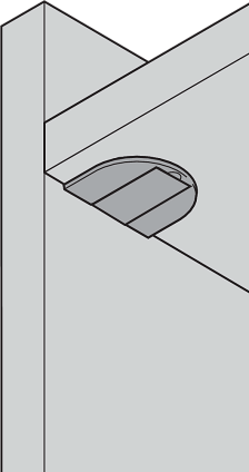 Стяжка-полкодержатель, под пресс, белая, диаметр сверления 28 мм, 100 штук