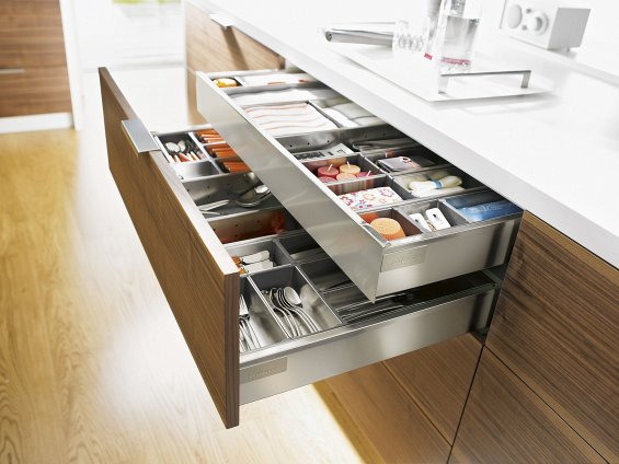 Внутренний ящик TANDEMBOX antaro (высота М 98,5, глубина 450 мм), нержавеющая сталь